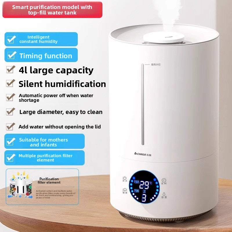 Ultrasonic Humidifier with Aromatherapy and Timer