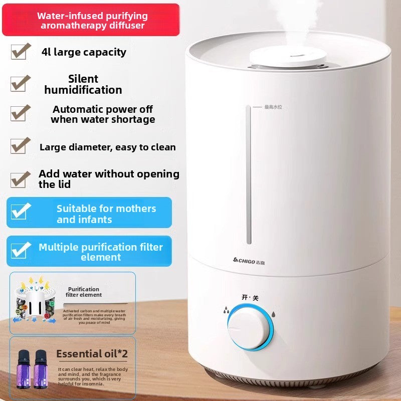 Ultrasonic Humidifier with Aromatherapy and Timer