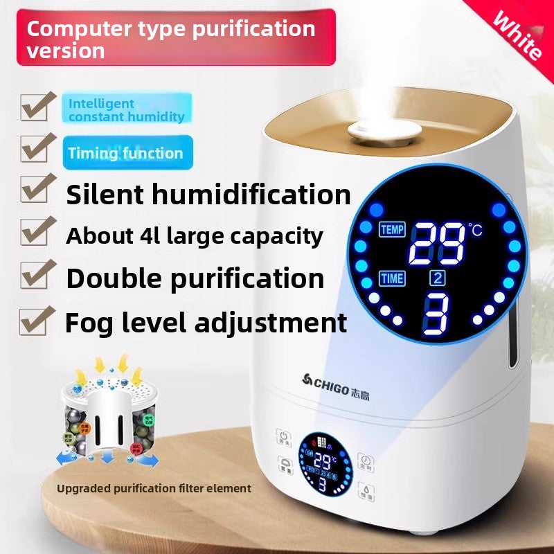 Ultrasonic Humidifier with Aromatherapy and Timer