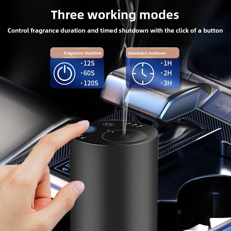 Automatic waterless essential oil diffuser for car and home use