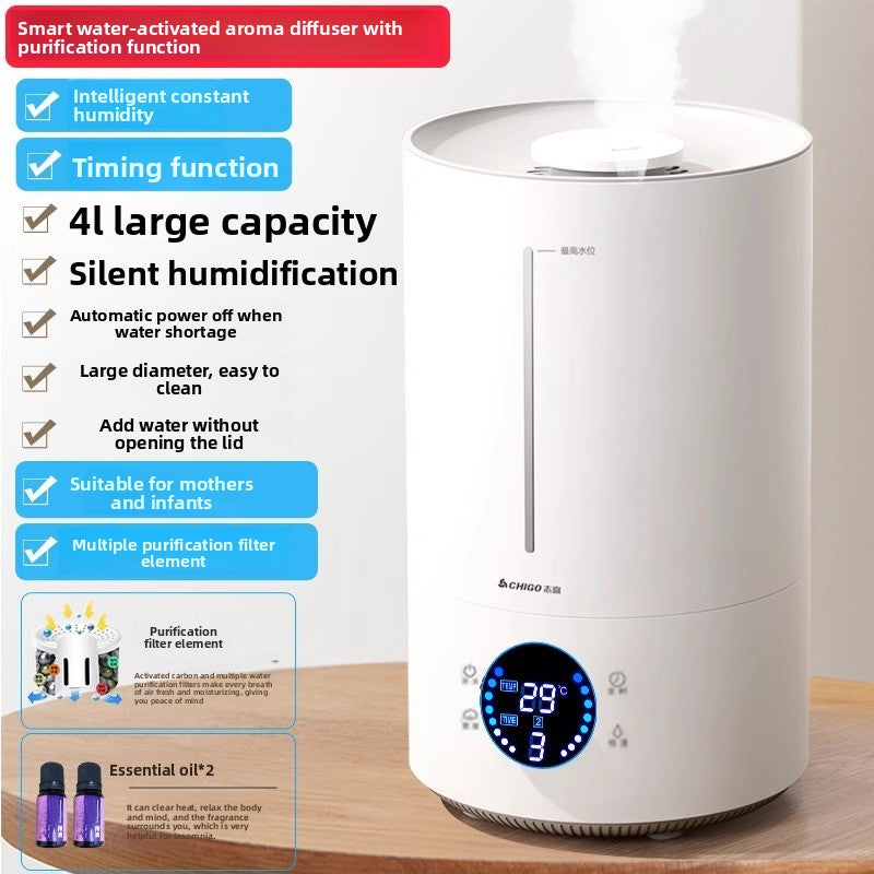 Ultrasonic Humidifier with Aromatherapy and Timer